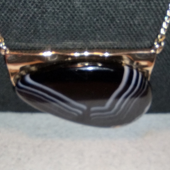 Long large zebra ,and gold ZARA necklace - Picture 2 of 16